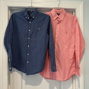 Two Men’s Vineyard Vines Shirts